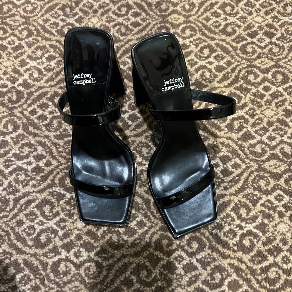 Jeffrey Campbell black platform heels size 7 women